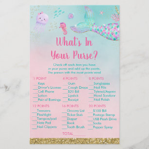 Mermaid Under The Sea What's In Your Purse Game