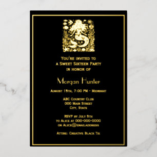 Mermaid Under Water With Friends Sweet Sixteen Foil Holiday Card