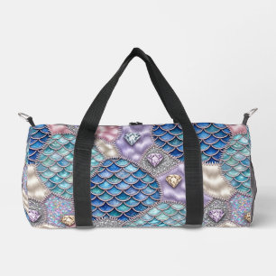 Mermaid Unicorn Fairytale Monogram Duffle Bag