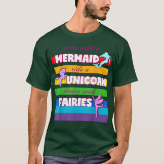 Mermaid, Unicornfor Girls T-Shirt