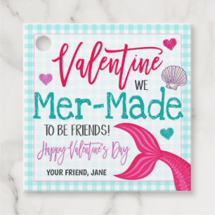 Mermaid Valentine Gift Tag