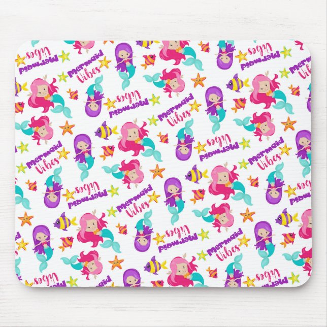 Mermaid Vibes Mousepad (Front)
