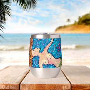 Mermaid Wine Tumbler Water Bottle