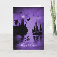 Mermaid Witch Lighthouse Spooks Halloween