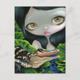 "Mermaid with a Baby Alligator" Postcard