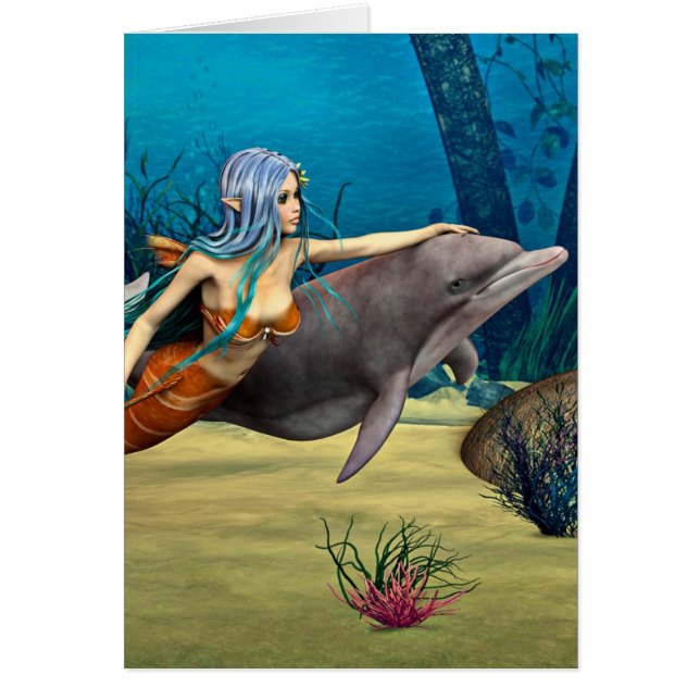 Mermaid with Dolphin (Front)