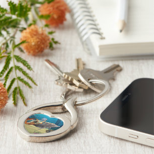 Mermaid with Dolphin Keychain