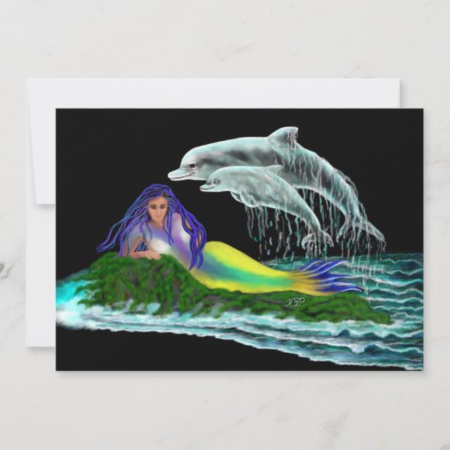 Mermaid with Dolphins (Front)