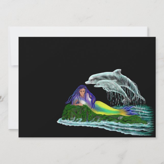 Mermaid with Dolphins (Front)