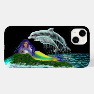 Mermaid with Dolphins Case-Mate iPhone 14 Plus Case