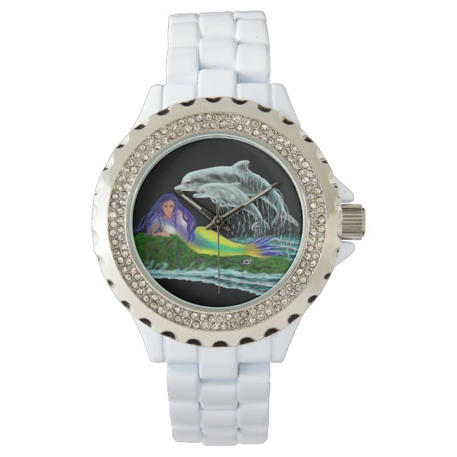 Mermaid with Dolphins Watch (Front)