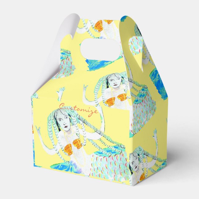 Mermaid with Dreadlocks Thunder_Cove Favor Box (Front Side)