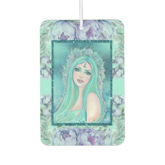 Mermaid with flowers art by Renee Lavoie Air Freshener