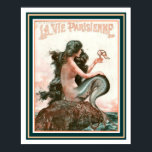 Mermaid with Shoe La Vie Parisienne 16 x 20 Poster<br><div class="desc">Another excellent example of La Vie Parisienne Cover Art.  Mermaid with Shoe- 16 x 20. See  the La Vie Parisienne collection by clicking on the  Collections tab.</div>