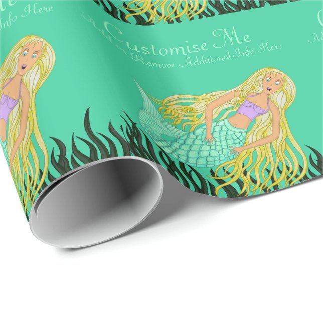 Mermaid Wrapping Paper (Roll Corner)