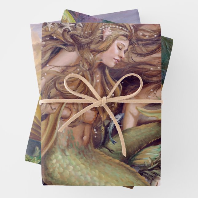Mermaid Wrapping Paper Set (In situ)
