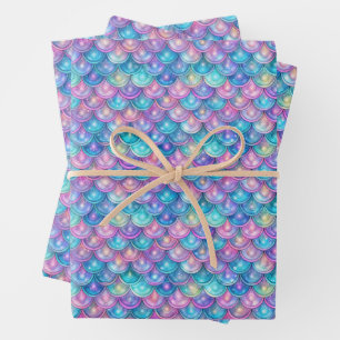 Mermaid Wrapping Paper Sheet