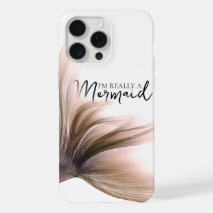 #MermaidLife Im Really a Mermaid Rose Gold Tail iPhone 15 Pro Max Case