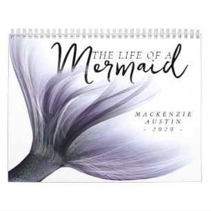 #MermaidLife Life of a Mermaid   Purple 12 Photo Calendar