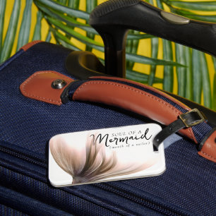 #MermaidLife Sailor Mouth Mermaid Soul   Rose Gold Luggage Tag