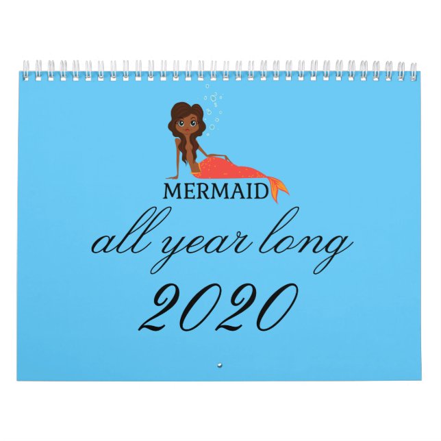 Mermaids all year long 2020 calendar (Cover)