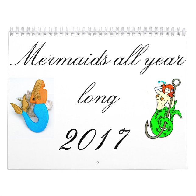 Mermaids all year long calendar (Cover)