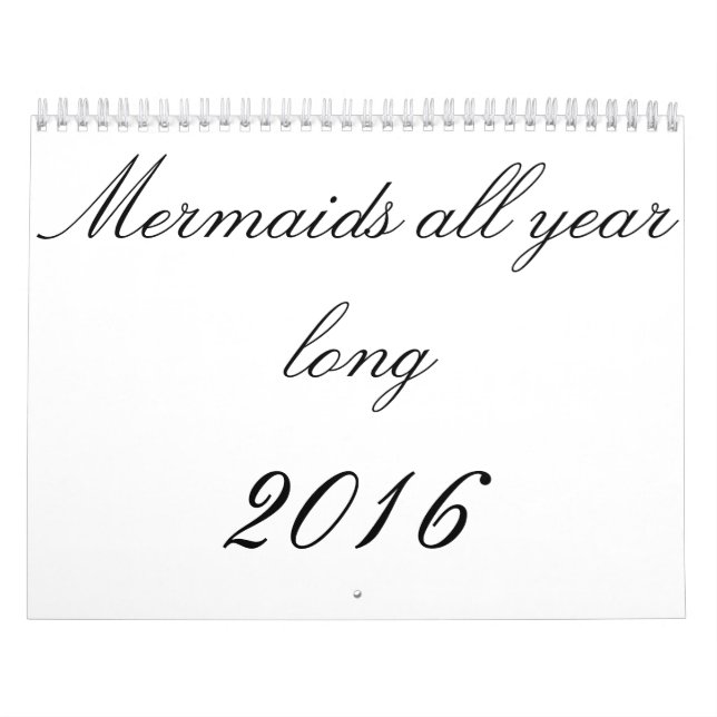 Mermaids all year long calendar (Cover)
