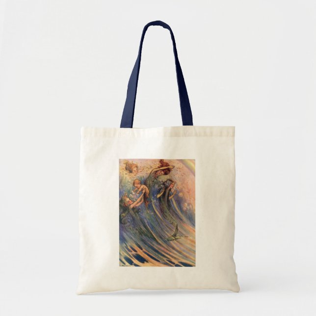 Mermaids and Babies Tote Bag (Front)