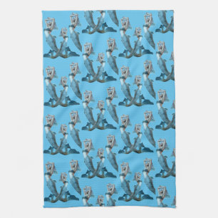Mermaids Beach Kitchen Hand Towel