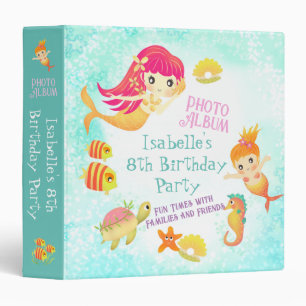 Mermaids Blue Binder