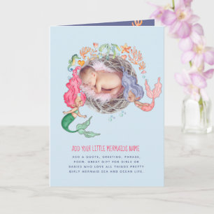 Mermaids BUDGET PHOTO Invitation Faire-part