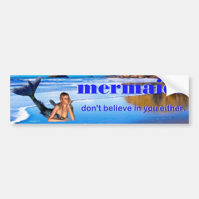 mermaids bumper sticker (Front)