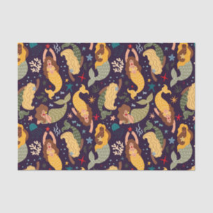 Mermaids, Fish and Coral Fantasy Fairy Tale   Tissue Paper