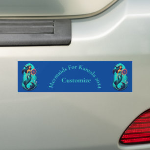 Mermaids For Kamala 2024 Thunder_Cove Bumper Sticker