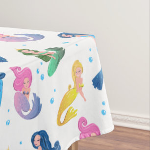 Mermaids From the Sea Perfect Girly Party Tablecloth
