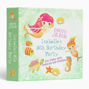 Mermaids Green Binder