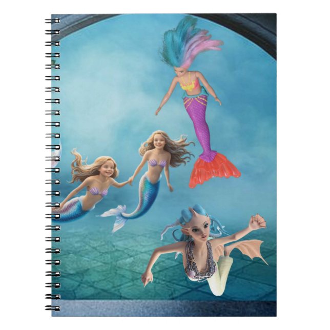Mermaids having fun. notebook (Front)