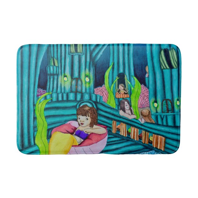 Mermaids’ Hideaway Bath Mat (Front)