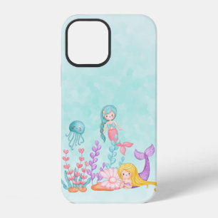 Mermaids & Jellyfish Under the Sea Watercolor iPhone 12 Case