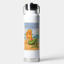Mermaids Make Waves Retro Pin-Up | Coastal Beach