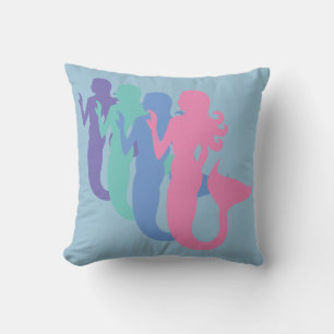 Mermaids Mermaid Ocean Creatures Personalize Throw Pillow