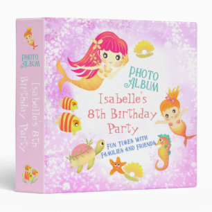 Mermaids Pink Binder