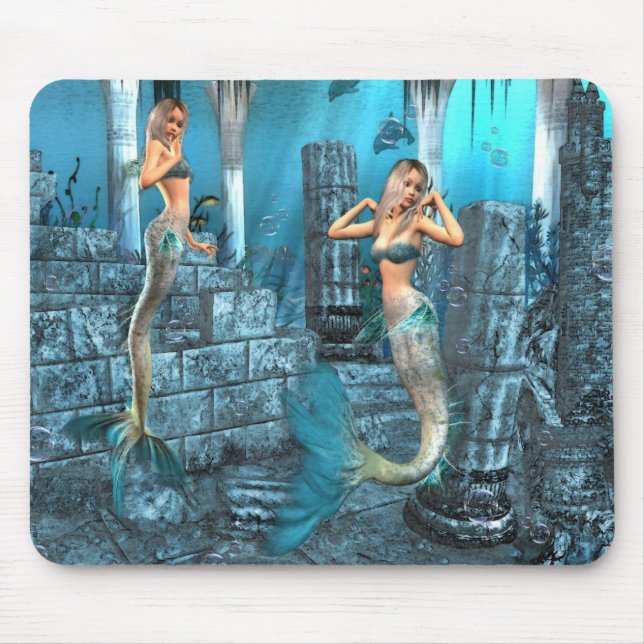 Mermaids Playground Mouse Pad (Front)