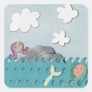 Mermaids Square Sticker