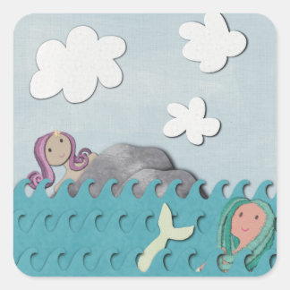 Mermaids Square Sticker
