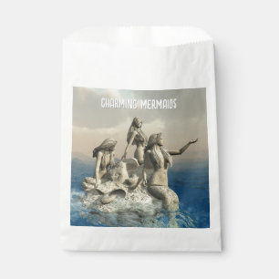 Mermaids statue. Customized Favour Bag