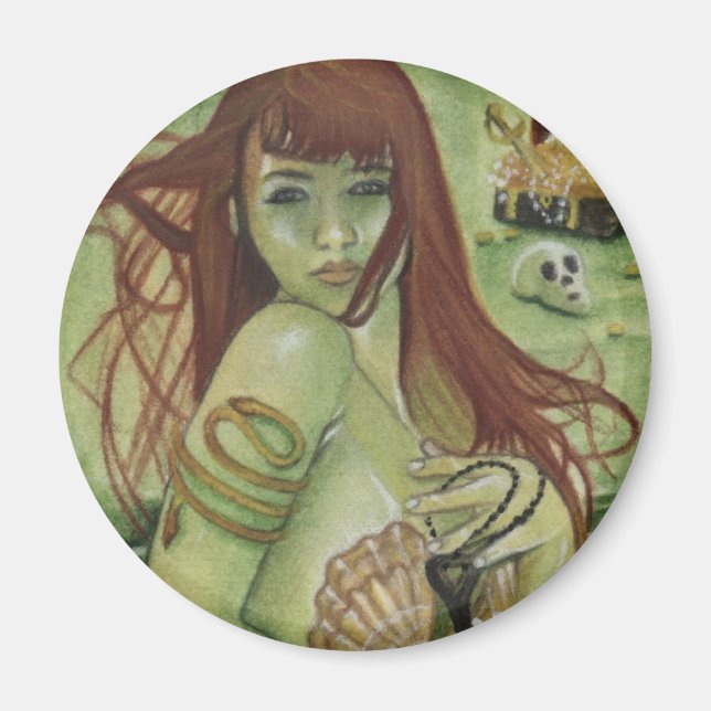 Mermaid's Treasure Magnet (Front)