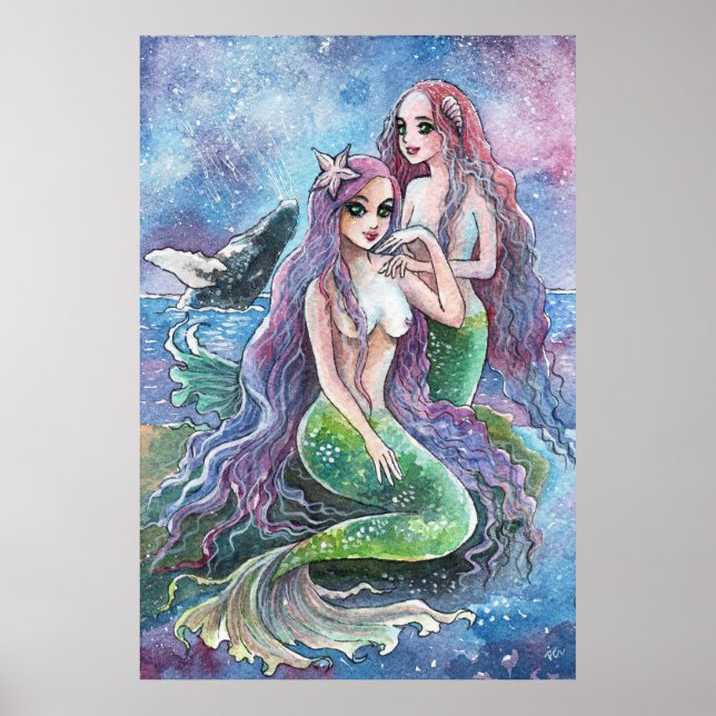 Mermaids Under the Stars Poster (Front)