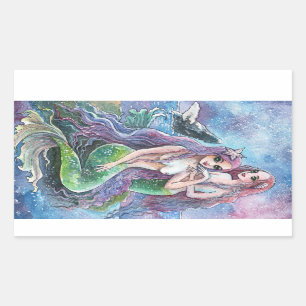 Mermaids Under the Stars Sticker