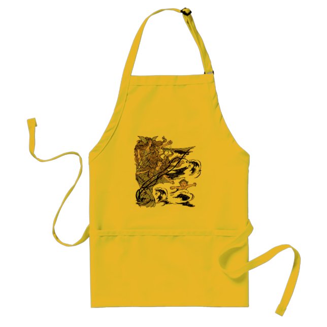 Mermaids Vintage Victorian Illustration Standard Apron (Front)